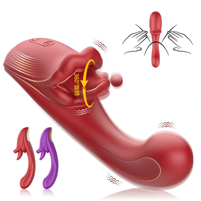 G-Spot Vibrator with 7 Flapping 7 Vibrating 5 Licking & Sucking
