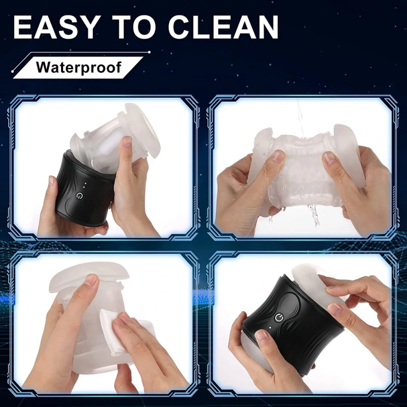 Male Masturbaters Cup Telescopic Pocket Pussy Stroker Sucking for Man Lubricants