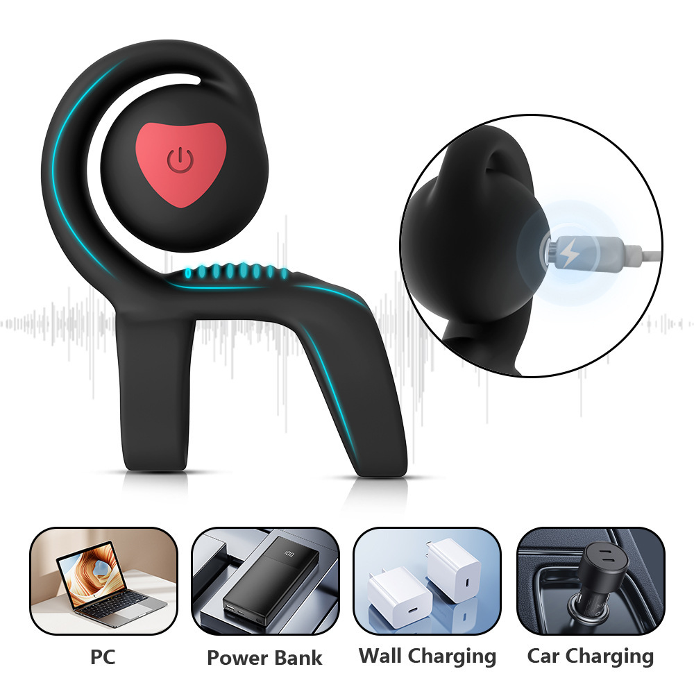 Men Penis Cock Ring Vibrator G-spot Dildo Massager Sex Toys For Women Couple