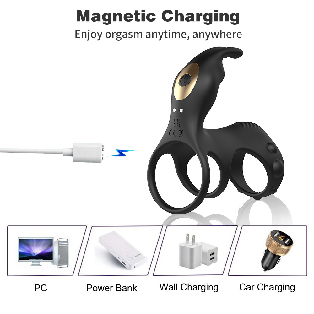 Remote Control Vibrating Penis Cock Ring Clit Stimulator Couple Sex Toy For Men