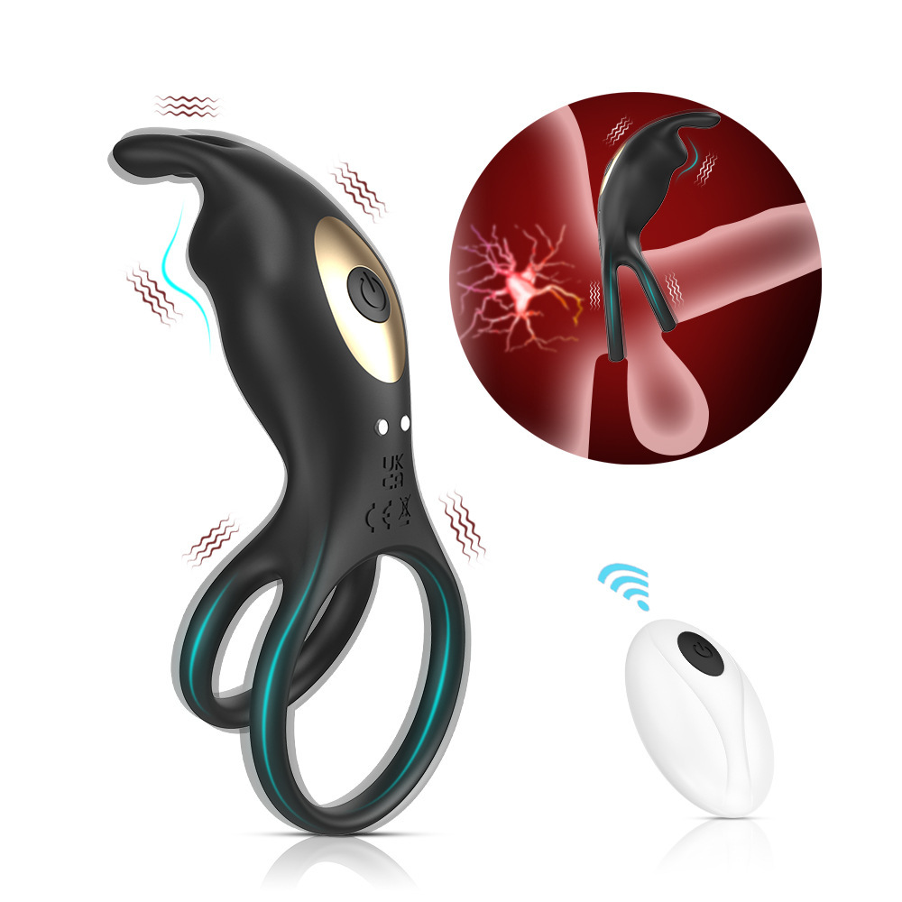 Silicone Penis Ring Couple Sexual Stimulation Device Penis Cock Ring Vibrator