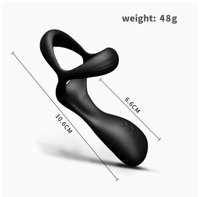 Vibrating Penis Cock Ring Delay Vibrator Clit Stimulator Couple Sex Toys for Men