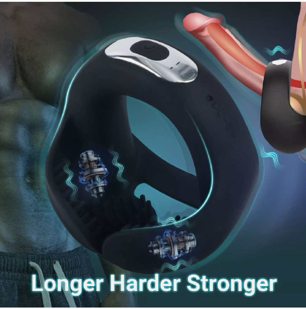 Vibrating Prostate Massager Penis Cock Ring Erection Stimulates Sex Toys For Men