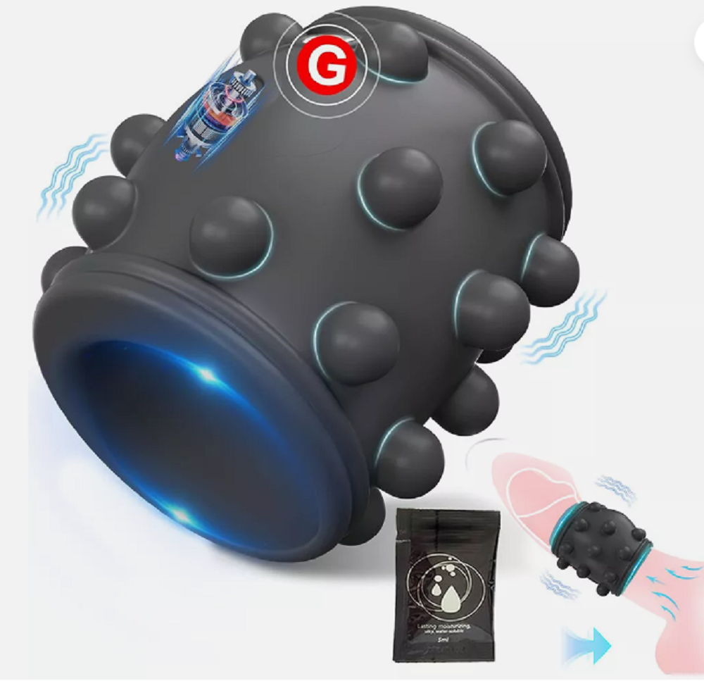 Vibrating Penis Cock Ring Clit G-spot Stimulator Couple Dildo Sex Toys for Men