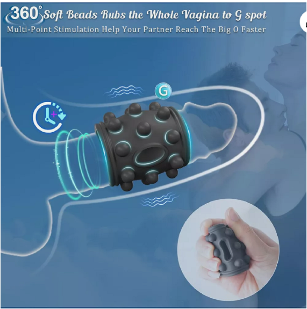 Vibrating Penis Cock Ring Clit G-spot Stimulator Couple Dildo Sex Toys for Men