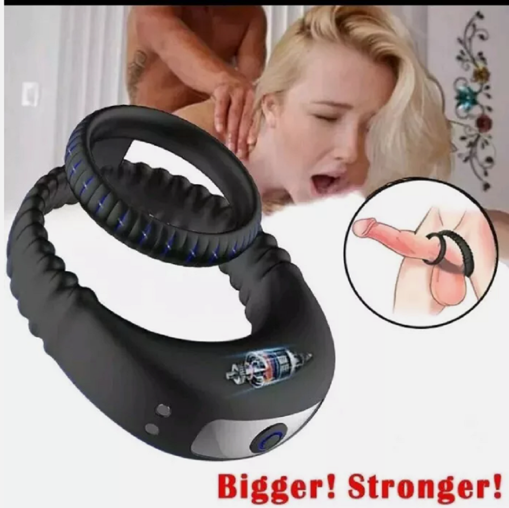 Men Penis Cock Ring Vibrator G-Spot Dildo Massager Sex Toys For Women Couples