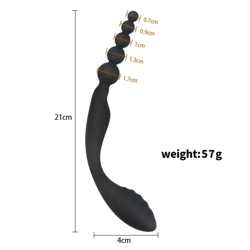 Bendie Silicone Beaded Power Probe in Black