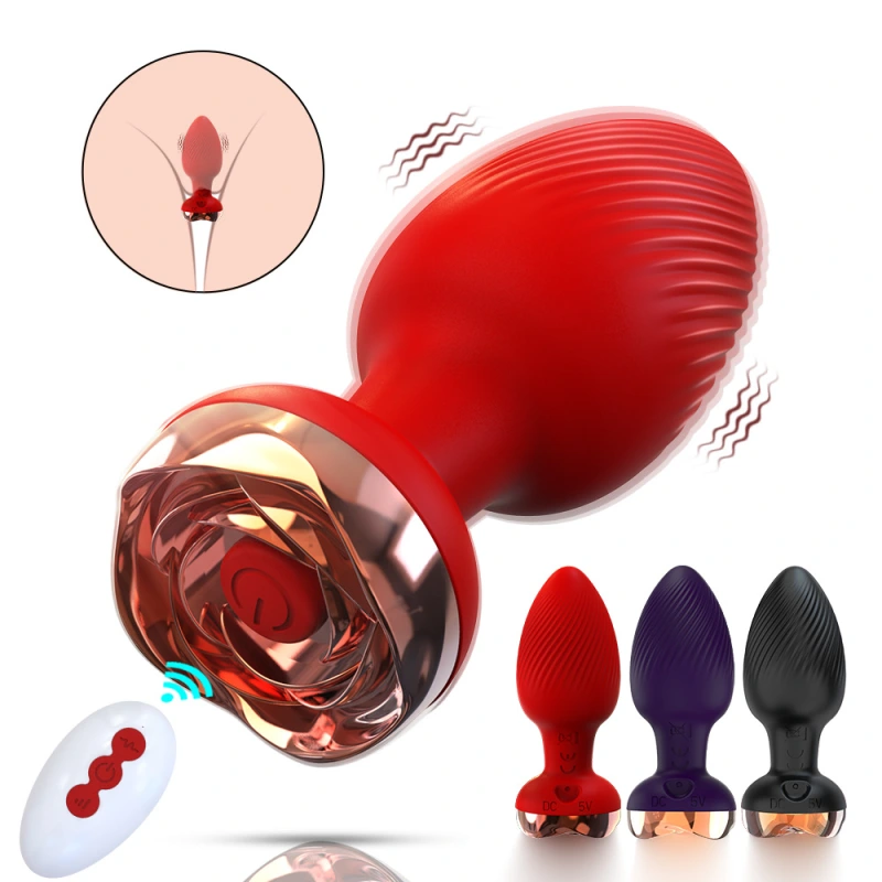 Vibrating Butt Plug Anal Dildo Prostate Massager Vibrator Sex Toys for Men Women