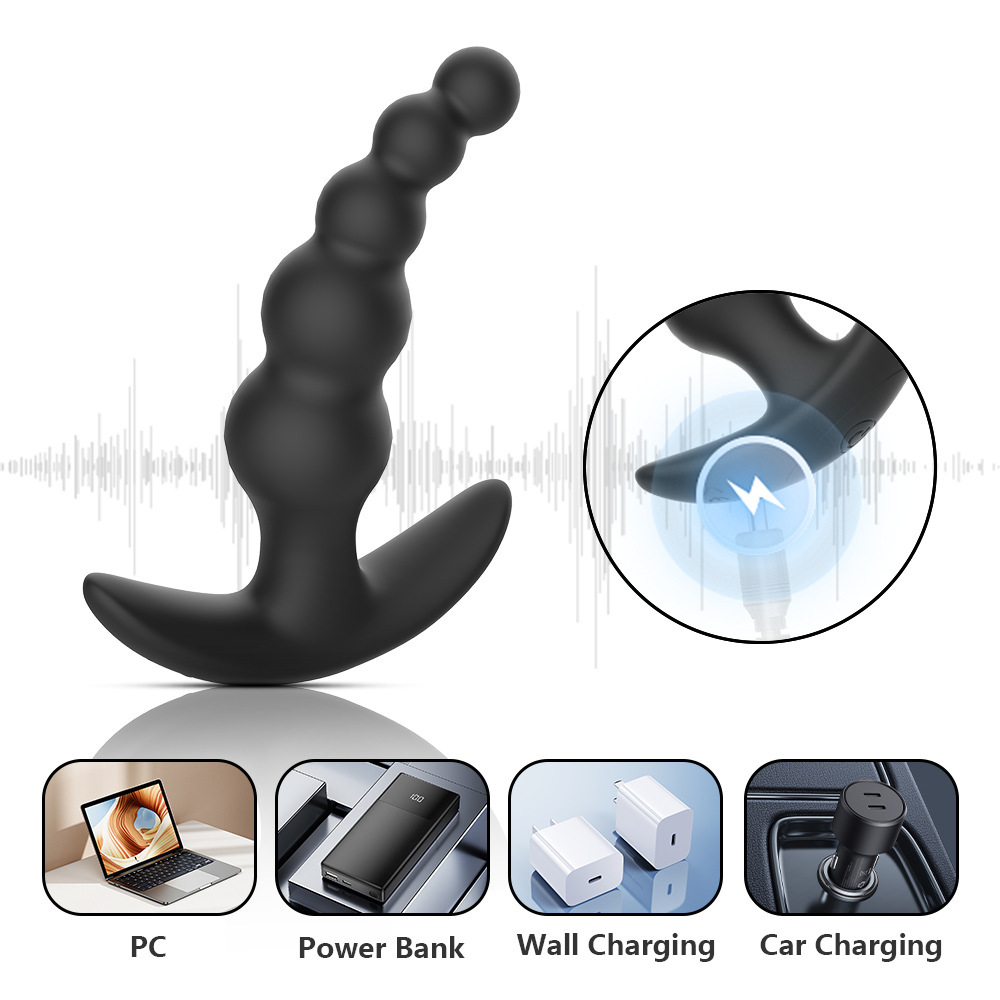Anal Plug Vibrating Butt Plug, 4PCS Silicone Adult Sex Toys Anal Plugs,Remote Co
