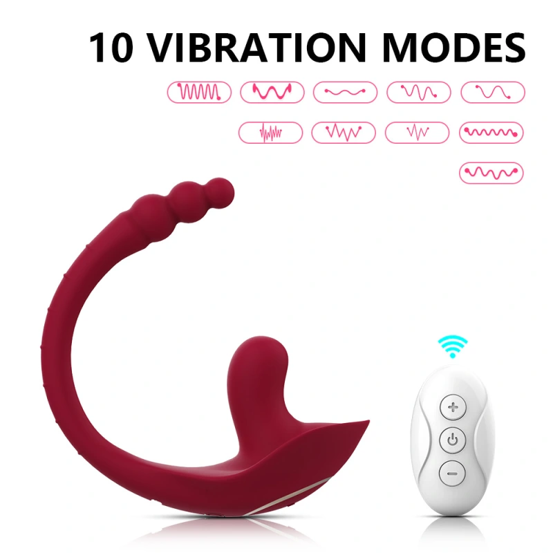 10-Speed Anal Butt Plug Vibrator G-spot Male Prostate Massager Couple Sex Toy