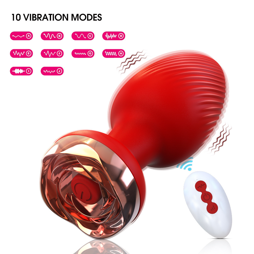 Vibrating Butt Plug Anal Dildo Prostate Massager Vibrator Sex Toys for Men Women