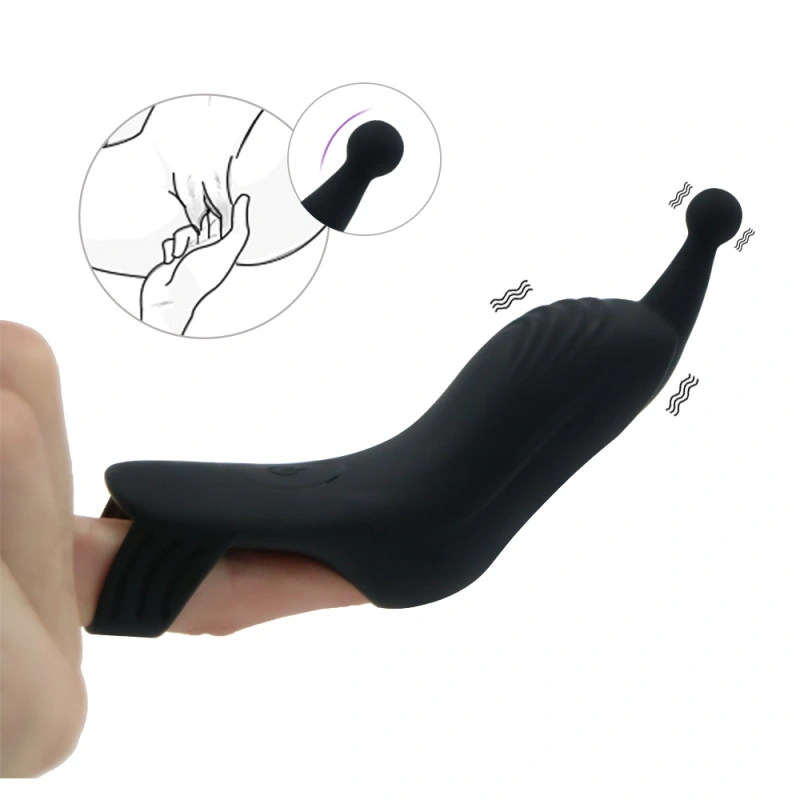Rechargeable Finger Vibrator G-spot Clit Massager Stimulator Sex Toys for Women