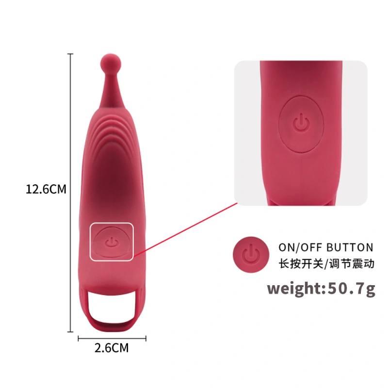 Rechargeable Finger Vibrator G-spot Clit Massager Stimulator Sex Toys for Women