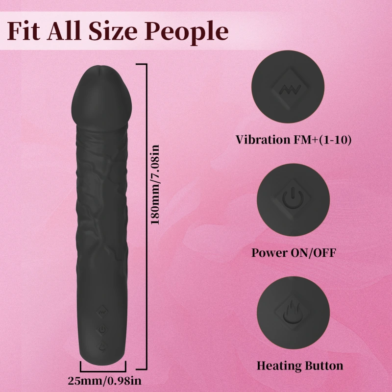 Realistic G Spot Vibrator Dildo Clit Massager Anal Stimulator Sex Toys for Women