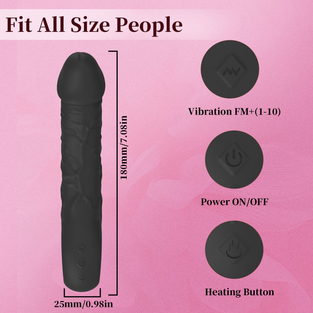 Realistic G Spot Vibrator Dildo Clit Massager Anal Stimulator Sex Toys for Women