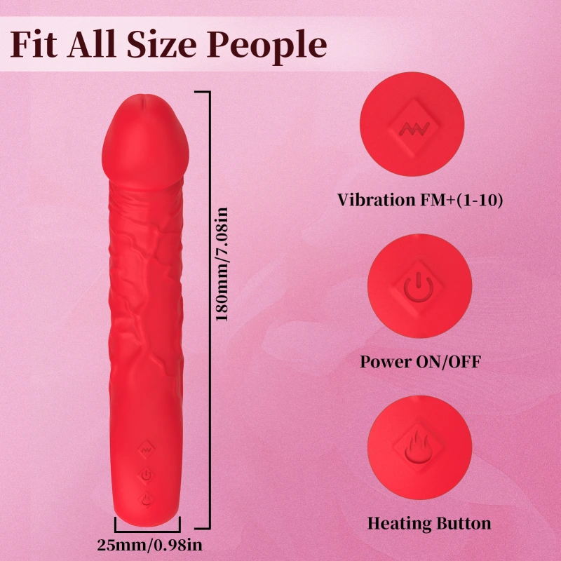 Realistic G Spot Vibrator Dildo Clit Massager Anal Stimulator Sex Toys for Women
