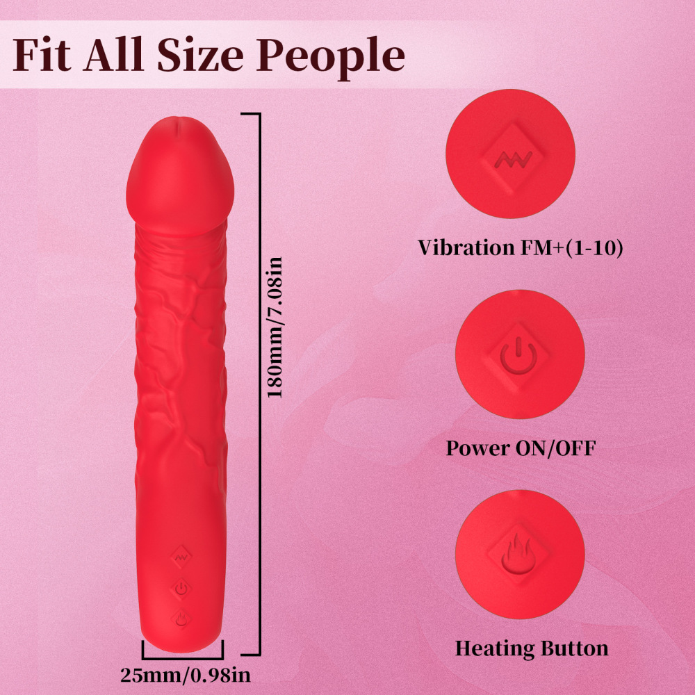 Realistic G Spot Vibrator Dildo Clit Massager Anal Stimulator Sex Toys for Women