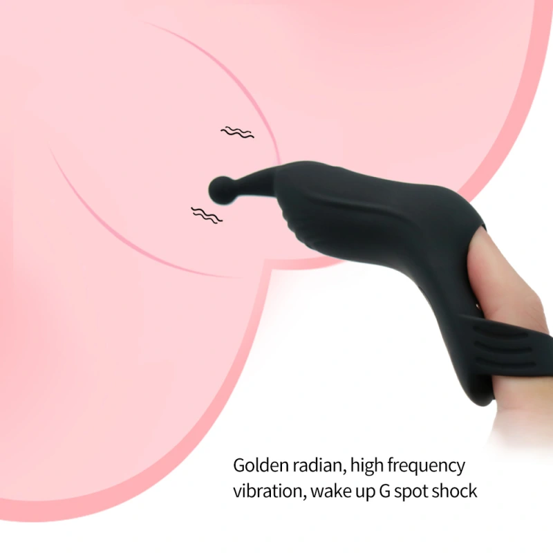 Rechargeable Finger Vibrator G-spot Clit Massager Stimulator Sex Toys for Women