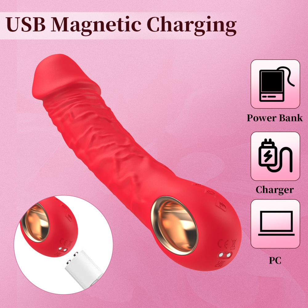 Realistic G Spot Vibrator Dildo Clit Massager Anal Stimulator Sex Toys for Women