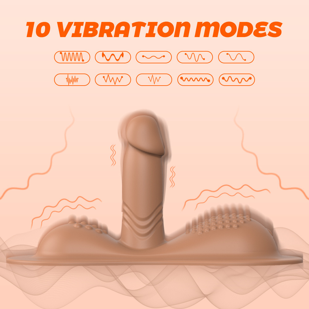 3 in 1 Thrusting & Vibrating Dildo Vibrator Grinder Sex Machine Saddle w/Remote