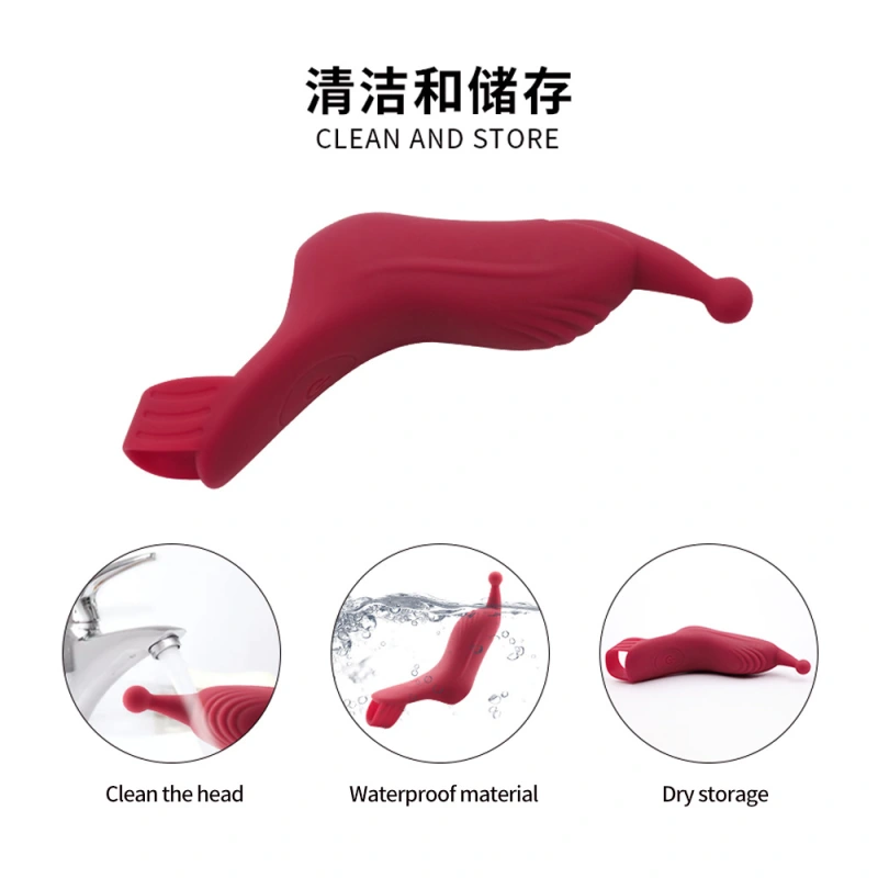 Rechargeable Finger Vibrator G-spot Clit Massager Stimulator Sex Toys for Women