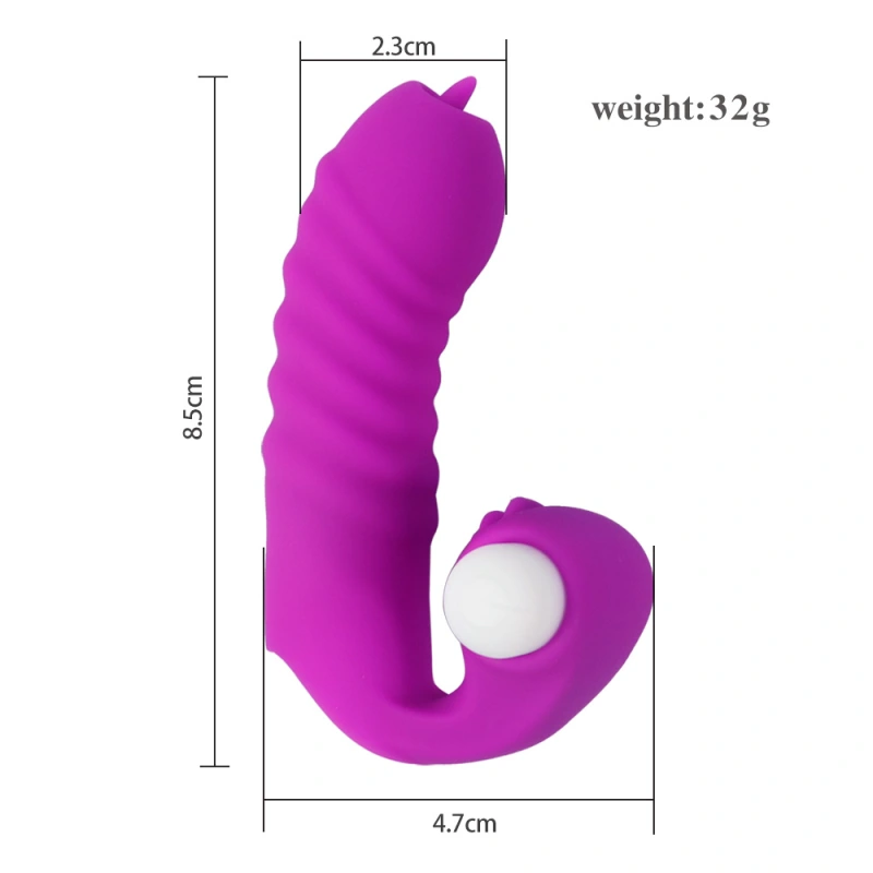 Sex Toy For Women Couple Finger Sleeve Vibrator Massager Clit G-spot Stimulator