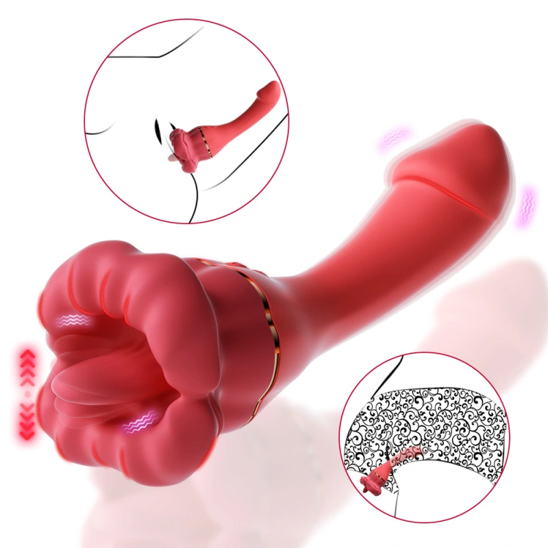 Pen Tongue Clit Licking Vibrator G-Spot Sucking Oral Massager Sex Toys For Women