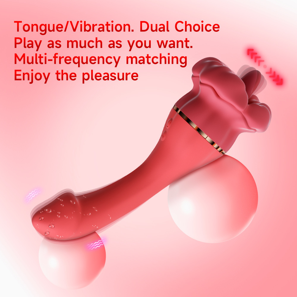 Pen Tongue Clit Licking Vibrator G-Spot Sucking Oral Massager Sex Toys For Women