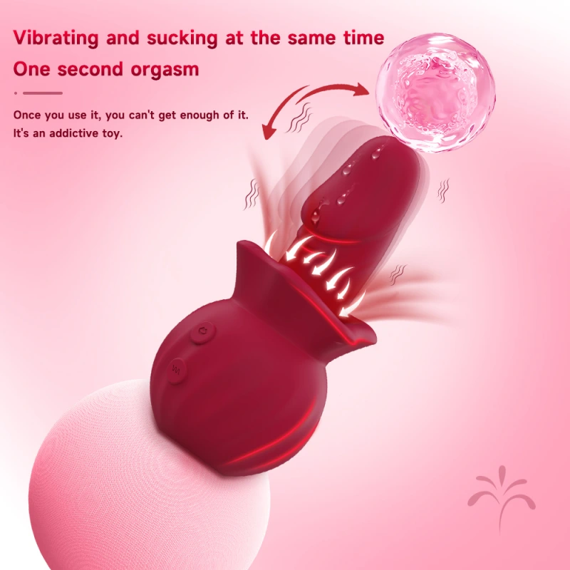 Oral Tongue Licking Massager Powerful Multi Speed Stimulator Rechargeable Women