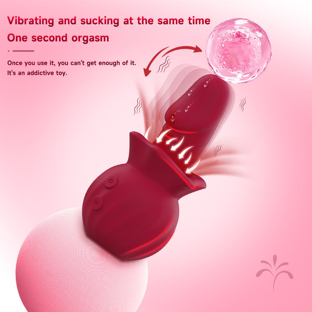 Oral Tongue Licking Massager Powerful Multi Speed Stimulator Rechargeable Women