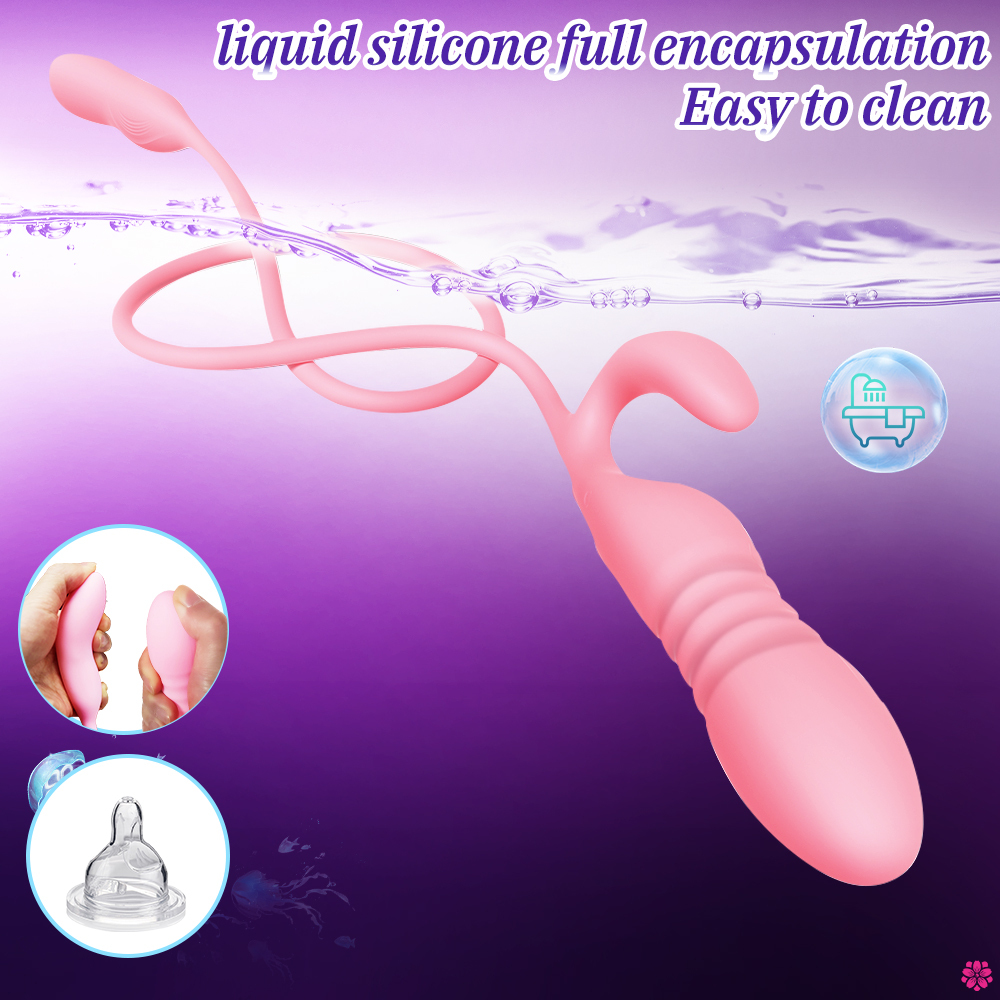 3 in 1 Dual  Vibrator Sucking Clitoral G-spot Sex Toy 10 Speed Waterproof