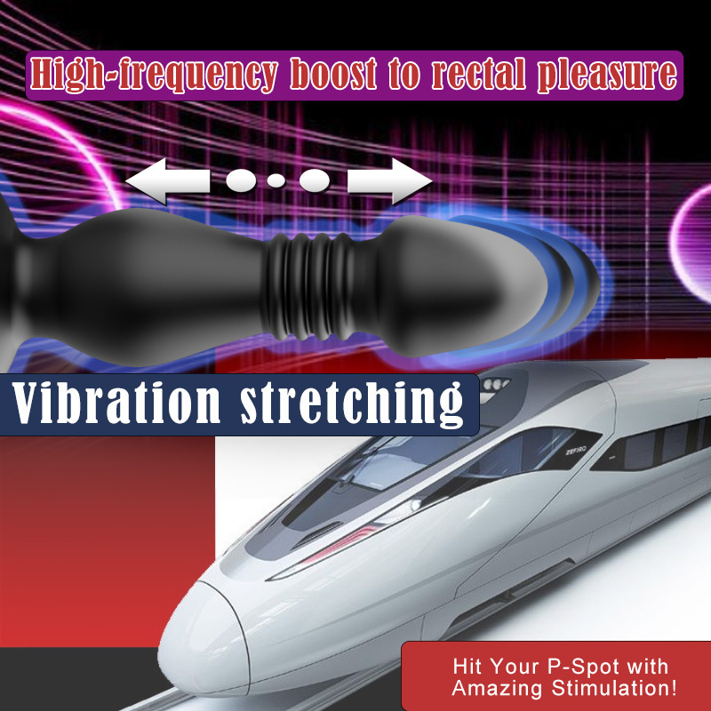Thrusting Anal Butt Plug Dildo Vibrator Prostate Massager Sex Toys for Men Women