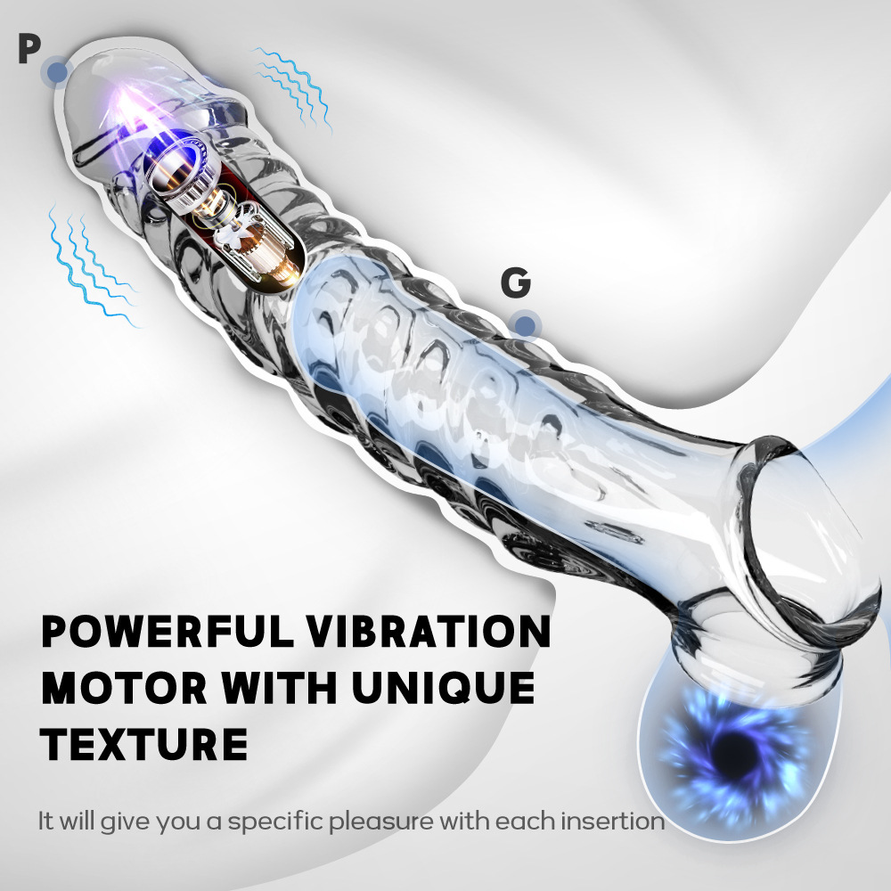 Couples Vibrator G-spot Dildo Massager Penis Cock Ring Adult Sex Toys For Men US