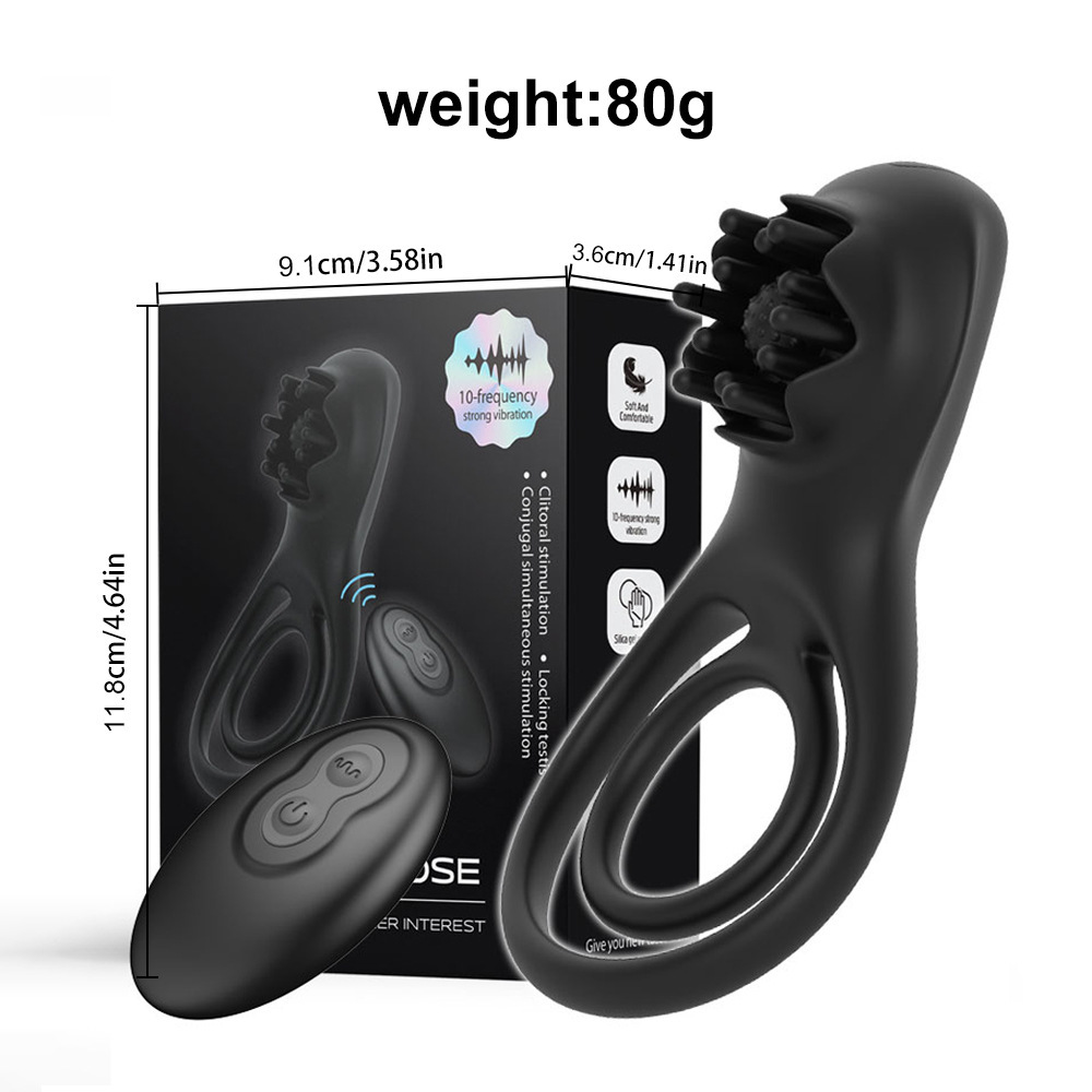 Couple Vibrator G-spot Dildo Massager Penis Cock Ring Adult Sex Toys For Men US
