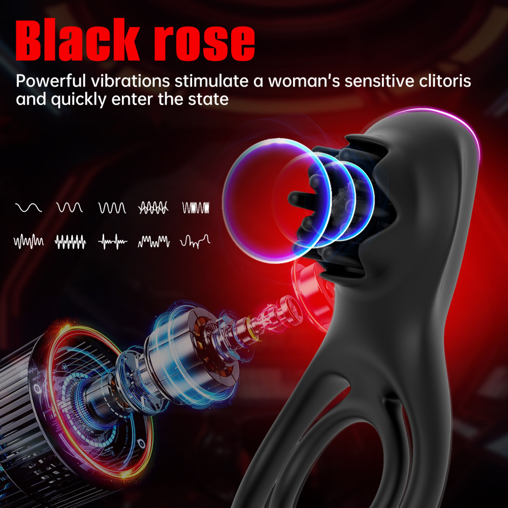 Couple Vibrator G-spot Dildo Massager Penis Cock Ring Adult Sex Toys For Men US