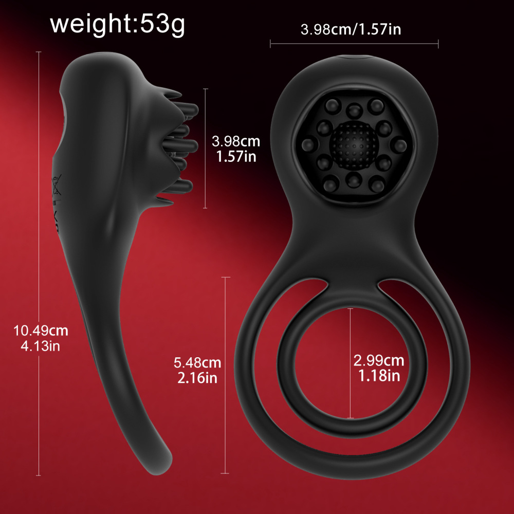 Couple Vibrator G-spot Dildo Massager Penis Cock Ring Adult Sex Toys For Men US