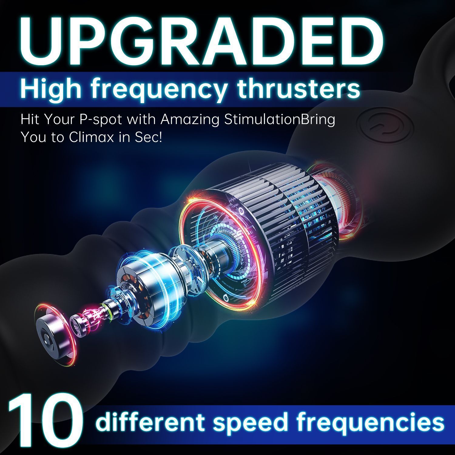 Long Smooth Silicone Anal Beads Butt Adult Toy Smooth Flexible Increasing Size