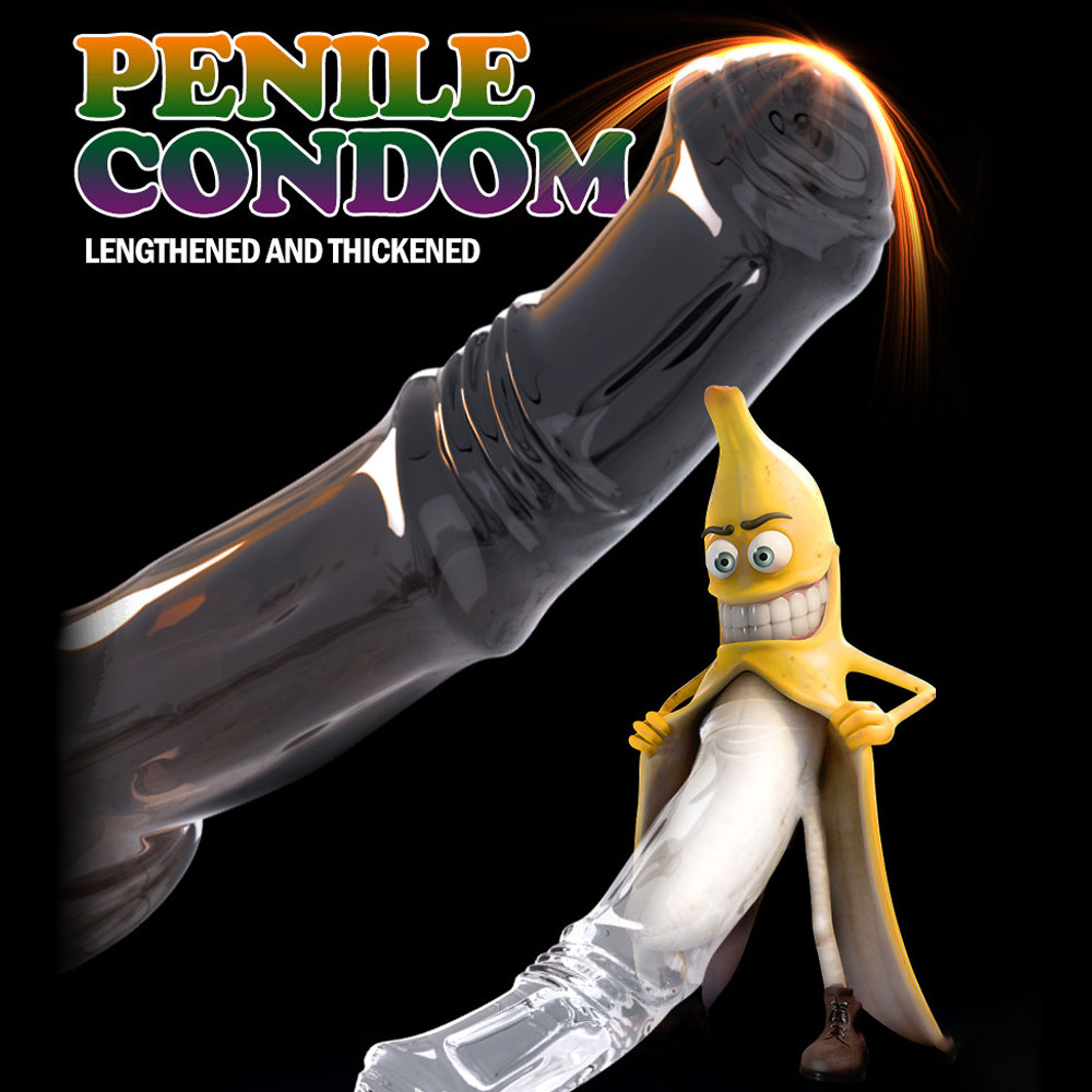 Knotted Wearable Sheath Girth Cock Ring Enlarger Dick Sex Toy for Female