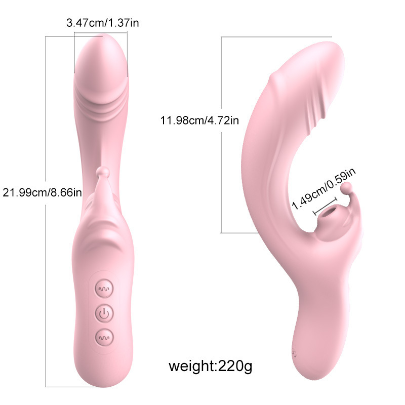G-Spot Vibrator Dildo Clit Licking Tongue Oral Massager Adult Sex Toys for Women