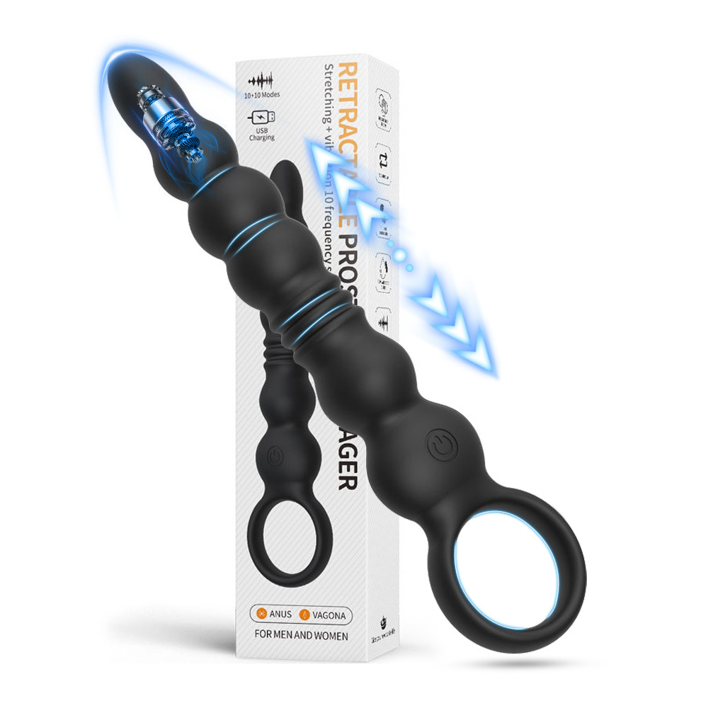 Long Smooth Silicone Anal Beads Butt Adult Toy Smooth Flexible Increasing Size