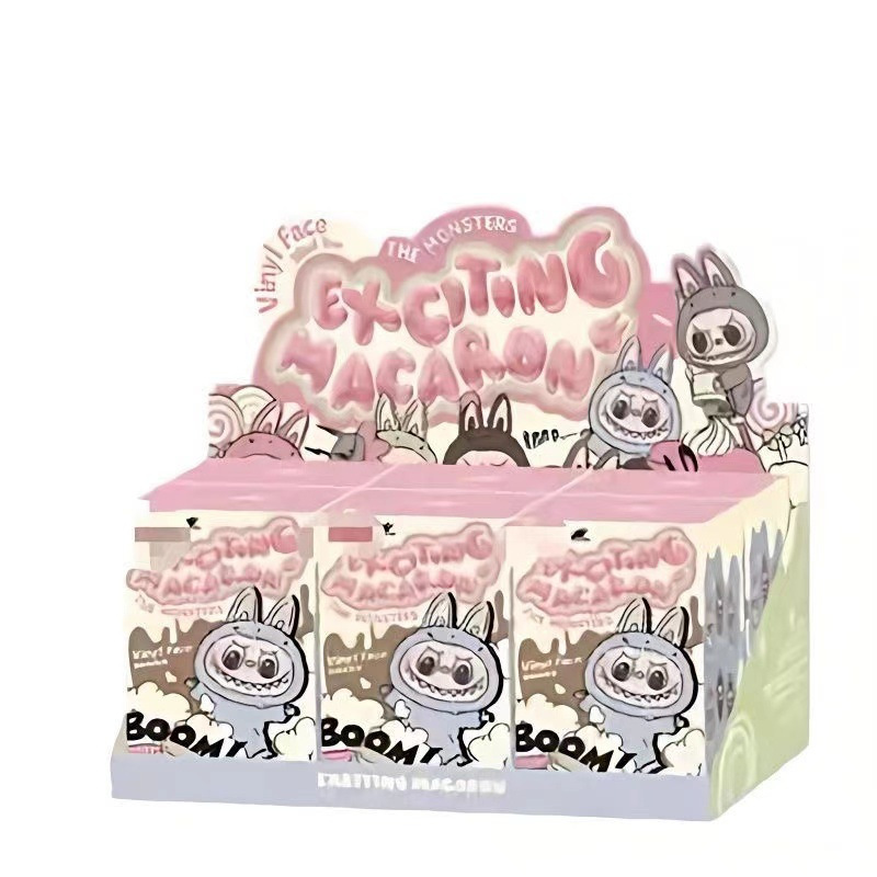 POP MART The Monsters - Tasty Macarons Vinyl Face Blind Box, Random Design Action Figures Collectible Toys Home Decorations