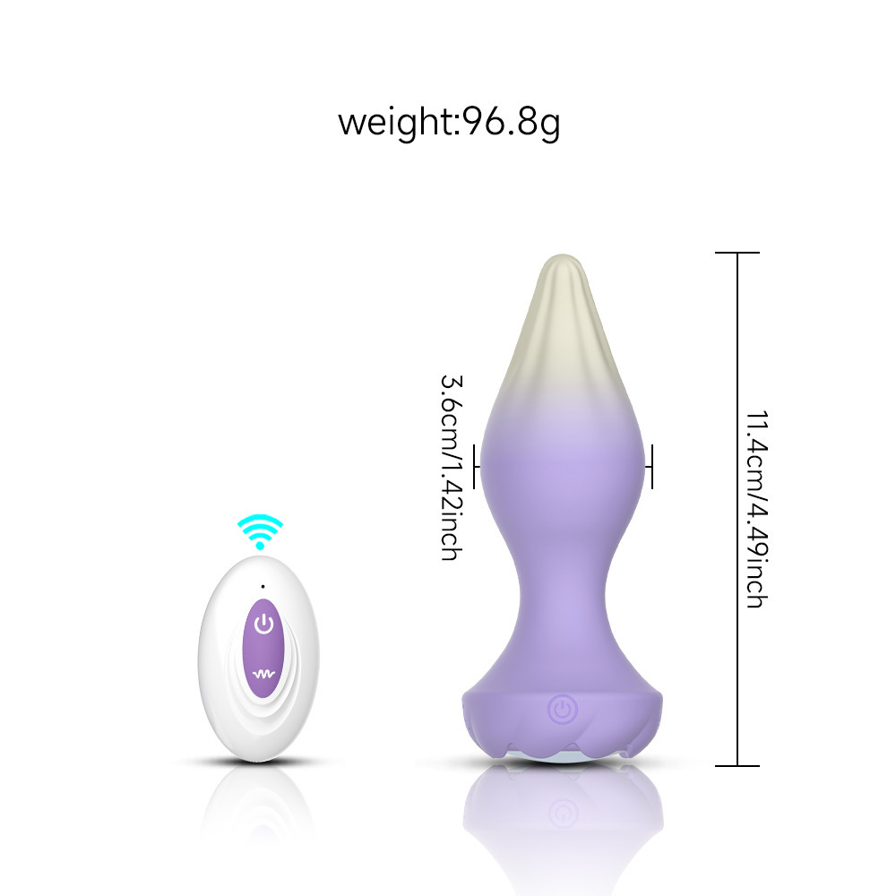 Adult Sex ToyS  Silicone Anal Plug Remote Control 10 Vibrating Butt Plug Men