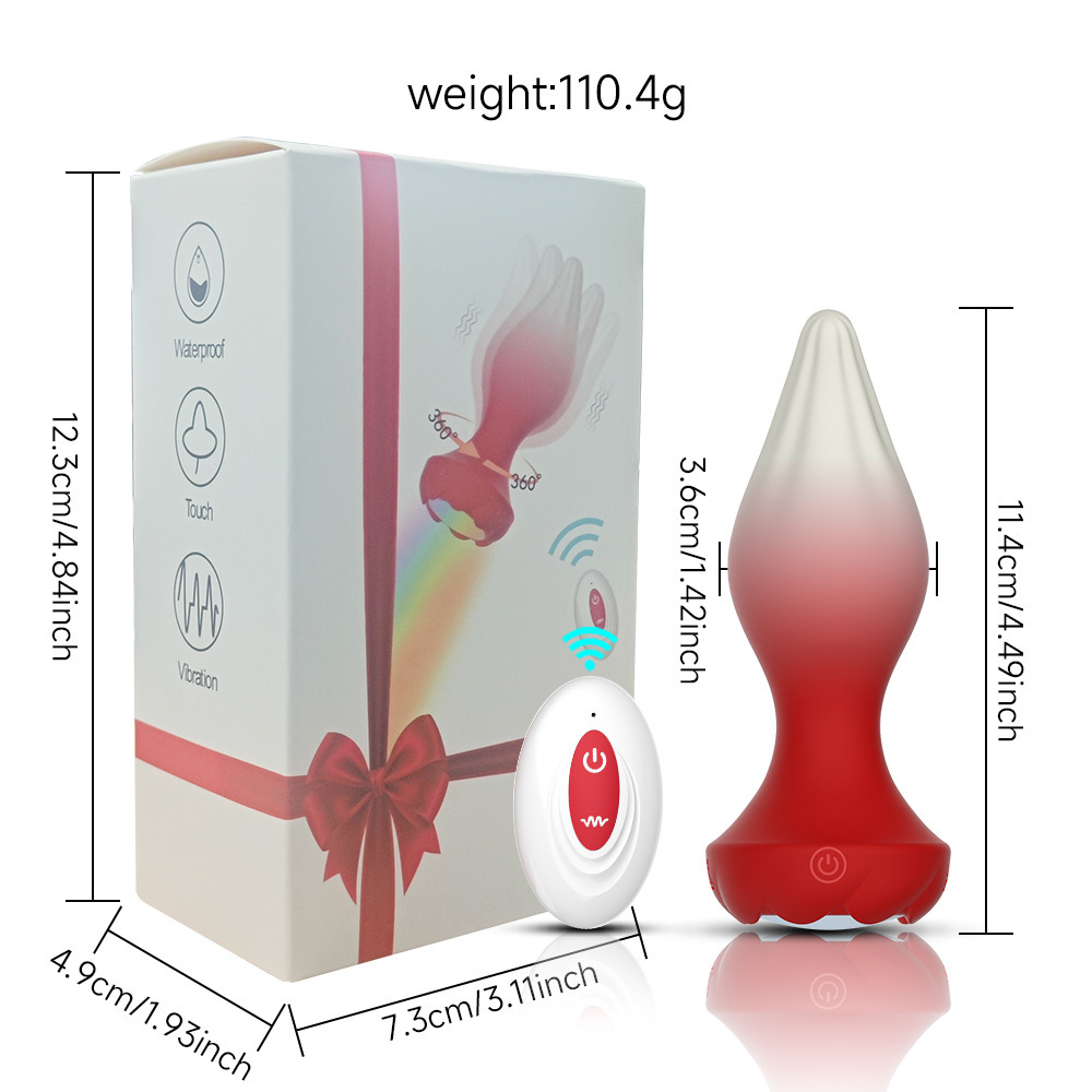 Adult Sex ToyS  Silicone Anal Plug Remote Control 10 Vibrating Butt Plug Men