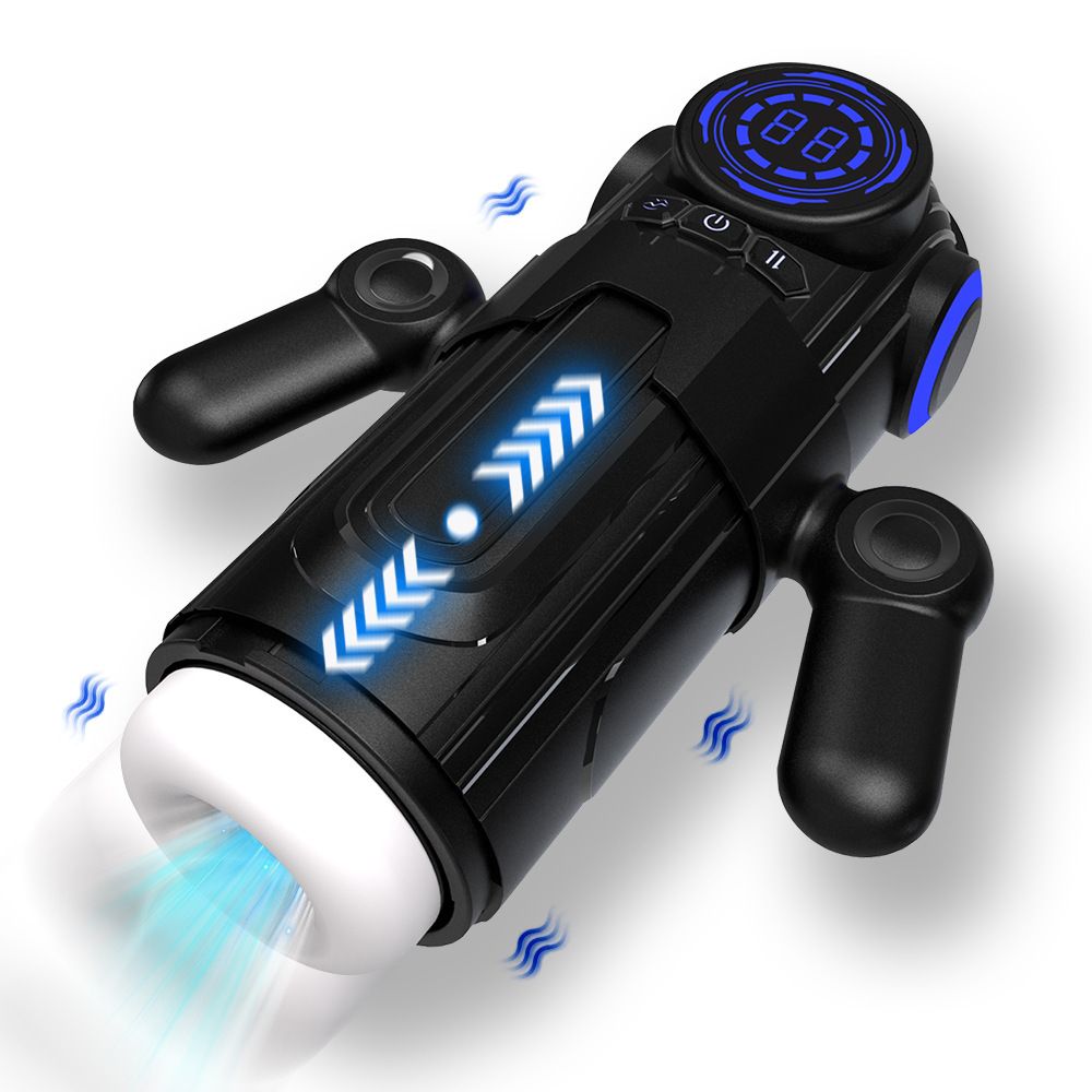 Male Masturbaters Automatic HandsFree Rotating Cup Thrusting Stroker Men Sex Toy
