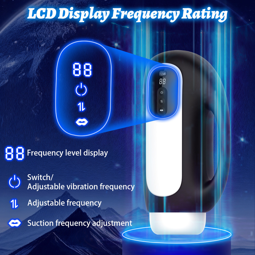 Male Masturbaters Automatic Handsfree Rotating Cup Thrusting Stroker Lubricants