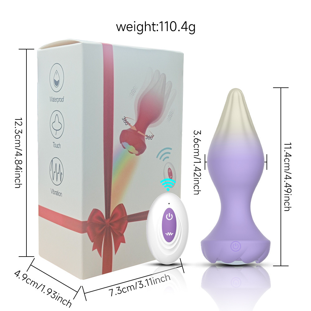 Adult Sex ToyS  Silicone Anal Plug Remote Control 10 Vibrating Butt Plug Men