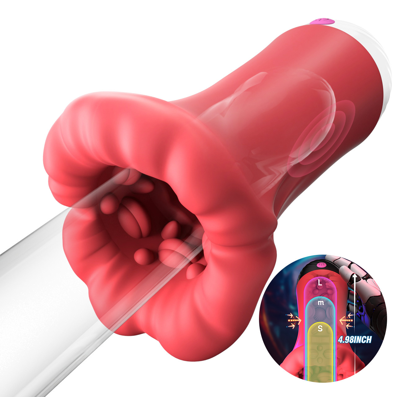 Automatic Handsfree Male Masturbater Heating Sucking Cup Stroker Pussy Lubricant