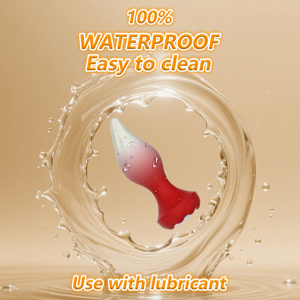 Adult Sex ToyS  Silicone Anal Plug Remote Control 10 Vibrating Butt Plug Men