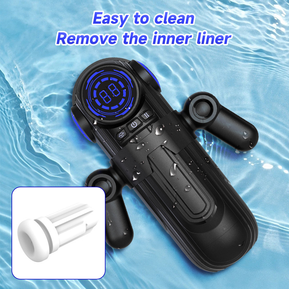 Male Masturbaters Automatic HandsFree Rotating Cup Thrusting Stroker Men Sex Toy