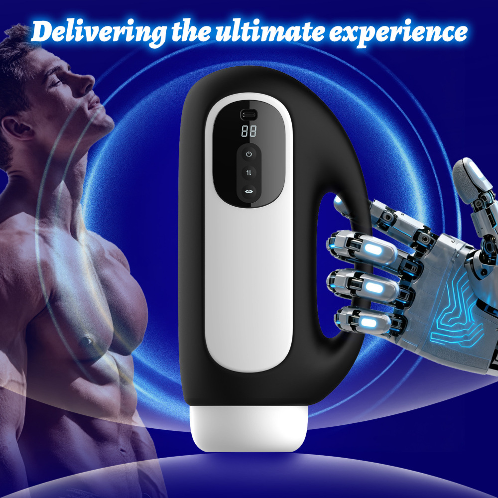 Male Masturbaters Automatic Handsfree Rotating Cup Thrusting Stroker Lubricants